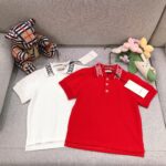 구찌 🌴아동 칼라로고 리본 폴로 반팔 티셔츠👕
