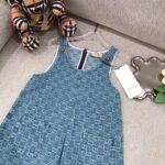 구찌 아동 GG 로고 자수 데님 베스트 원피스👗 - 이미지 2