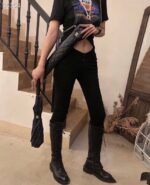 샤넬 빈티지 스타일 퀼팅 체인 롱 우산 세트 - 이미지 5