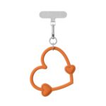 CASETiFY 투톤 속빈 하트 휴대폰 손목끈 부드러운 실리콘 하트 걸이 다색 단품 회색 폰클립 증정 - 이미지 6