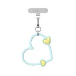 CASETiFY 투톤 속빈 하트 휴대폰 손목끈 부드러운 실리콘 하트 걸이 다색 단품 회색 폰클립 증정 - 이미지 8