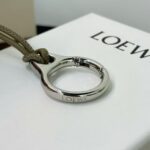 로에웨 스타일 튤립 최상층소가죽 장식 부드러운 분홍 꽃 가방 키링 - 이미지 9