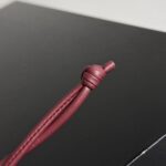 보테가 스타일 수공 짜기 하트 최상층소가죽 장식 단색 하트 가방 키링 - 이미지 6