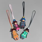 에르메스 스타일 빈티지 해적 인형 소가죽 장식 산양가죽+최상층소가죽  백동 금속 가방 키링