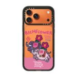 CASETiFY RichFlower 부자꽃 MagSafe 자석 휴대폰 케이스 도파민 투톤 캐릭터 전체 충격방지 아이폰 보호커버 - 이미지 4