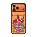 CASETiFY RichFlower 부자꽃 MagSafe 자석 휴대폰 케이스 도파민 투톤 캐릭터 전체 충격방지 아이폰 보호커버 - 이미지 3
