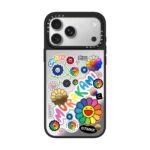 CASETiFY 무라카미 다카시 해바라기 콜라보 MagSafe 자석 폰케이스 다색 꽃 선화 충격방지 아이폰 커버 - 이미지 3