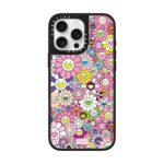CASETiFY 무라카미 다카시 해바라기 콜라보 MagSafe 자석 폰케이스 다색 꽃 선화 충격방지 아이폰 커버 - 이미지 9