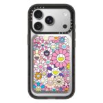CASETiFY 무라카미 다카시 해바라기 단독 자석 거치대 다채로운 꽃 MagSafe 범용 신축 폰 거치대 다패턴 - 이미지 3