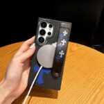 크롬하츠 십자가 손목끈 MagSafe 자석 폰케이스 빈티지 데님 가죽 충격방지 갤럭시 커버 - 이미지 11