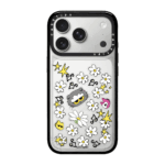 권지용 ZO&FRIENDS ZOA 회색고양이 콜라보 CASETiFY 폰케이스 귀여운 데이지 스티커 미러 충격방지 케이스 - 이미지 4