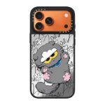 권지용 ZO&FRIENDS ZOA 회색고양이 콜라보 CASETiFY 폰케이스 귀여운 데이지 스티커 미러 충격방지 케이스 - 이미지 5