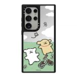 전체판：라인 강아지 eteeey 콜라보 CASETiFY 마그네틱 폰케이스 귀여운 강아지 미러 맥세이프 충격방지 케이스 - 이미지 4