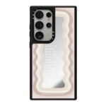 부드러운 물결 영문 사슴 CASETiFY 마그네틱 폰케이스 힐링 미러 맥세이프 심플 충격방지 케이스 - 이미지 4