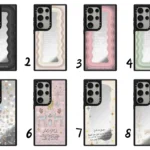 부드러운 물결 영문 사슴 CASETiFY 마그네틱 폰케이스 힐링 미러 맥세이프 심플 충격방지 케이스