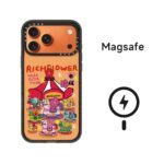 CASETiFY RichFlower 부자꽃 MagSafe 자석 휴대폰 케이스 도파민 투톤 캐릭터 전체 충격방지 아이폰 보호커버 - 이미지 8