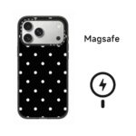 CASETiFY 클래식 물방울 무늬 MagSafe 자석 폰케이스 심플 투톤 전체 충격방지 아이폰 커버 다색