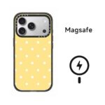 CASETiFY 클래식 물방울 무늬 MagSafe 자석 폰케이스 심플 투톤 전체 충격방지 아이폰 커버 다색 - 이미지 3