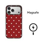 CASETiFY 클래식 물방울 무늬 MagSafe 자석 폰케이스 심플 투톤 전체 충격방지 아이폰 커버 다색 - 이미지 6