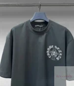 크롬하츠 봄여름 런웨이 380g 중량 반팔 수입 맞춤염색 원단 남녀공용 티셔츠 - 이미지 14