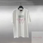 구찌 나비 프린트 GUCCI 로고 반팔티 청순 달콤 스타일 남녀공용