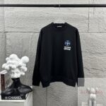 크롬하츠 2026FW 블루 십자 산스크리트 프린트 맨투맨 OS 루즈핏 남녀공용