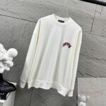 크롬하츠 2026 얼리가을 핑크 말굽 십자 프린트 맨투맨 OS 루즈핏 남녀공용