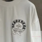 크롬하츠 2026FW 호스슈 산스크리트 플라워 패치자수 긴팔 티셔츠 OS 루즈핏 빈티지 남녀공용 - 이미지 5