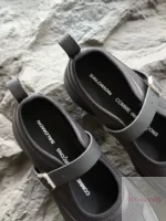 꼼데가르송 X 살로몬 메리제인 블랙 두꺼운 밑창 키높이 콜라보 슈즈 - 이미지 4